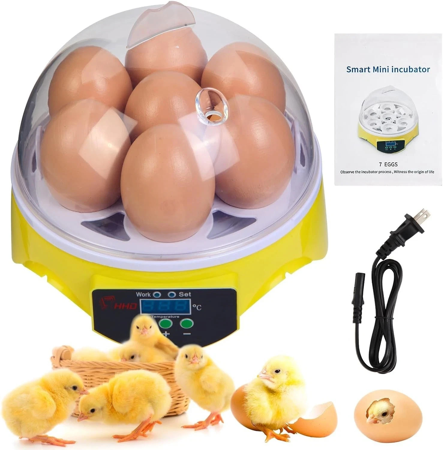 Incubators for Hatching Eggs, Egg Incubator with Automatic Egg Turning and Humid