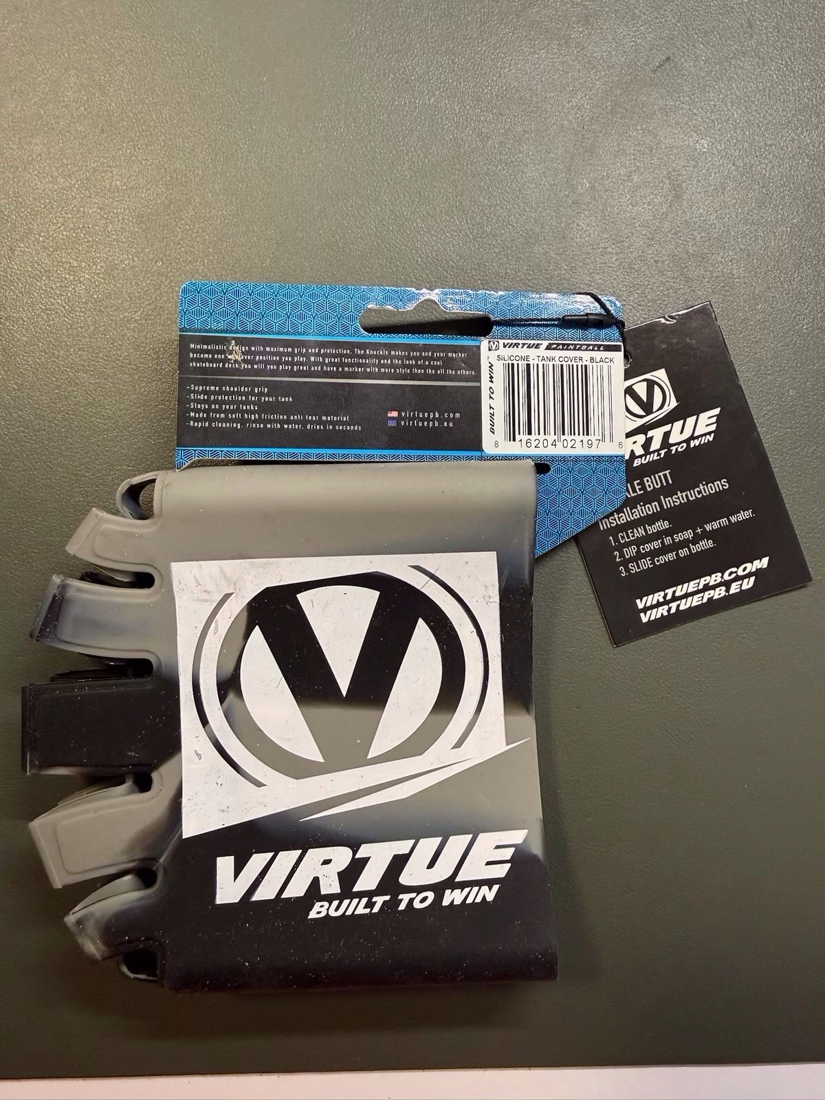 Virtue Paintball Knuckelbutt Bottlesleeve For 1.1L 68ci Airtanks White