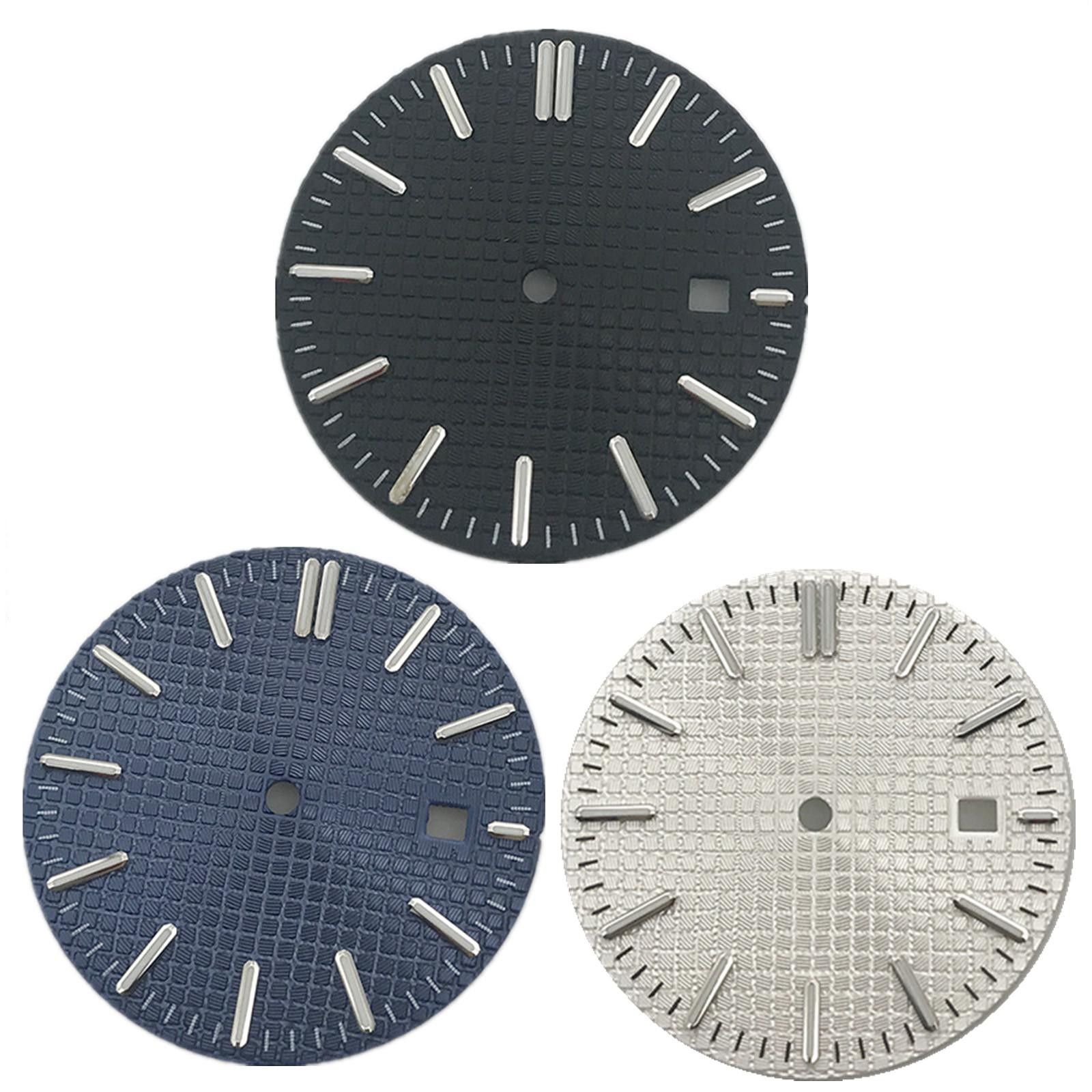 31.7mm Single Date @ 3 Watch Movement Dial Face Plate For DG2813