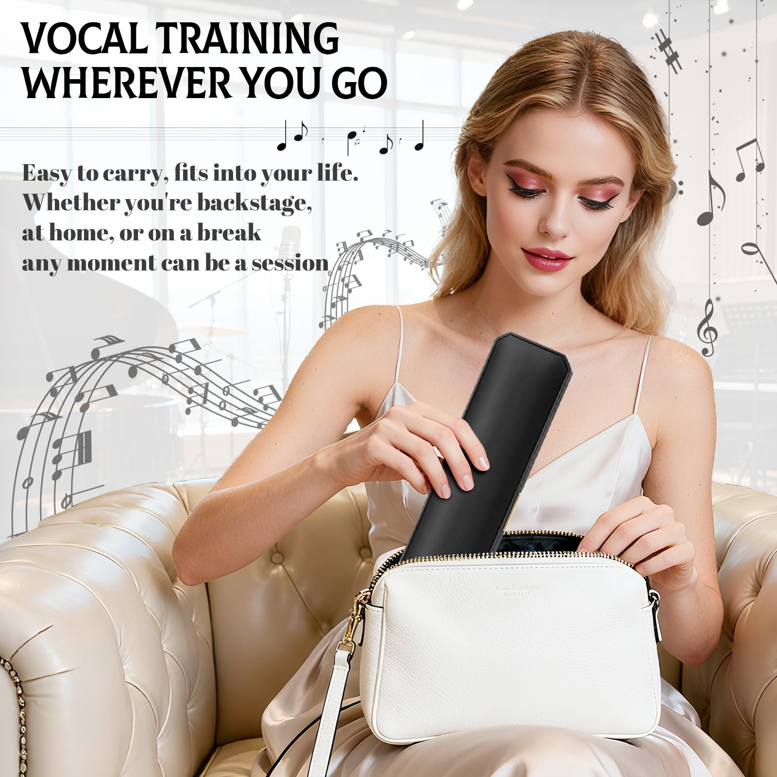 Singing Straw Tool Set Stainless Steel Vocal Training Aid for Voice