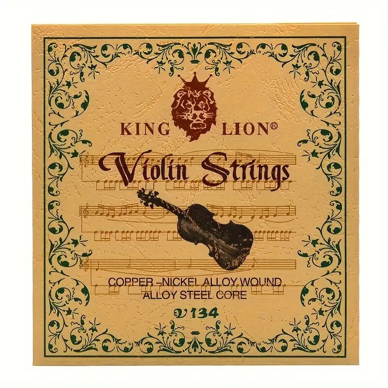 Violin Strings Set V134 - Steel Core with White Copper Winding for Violin