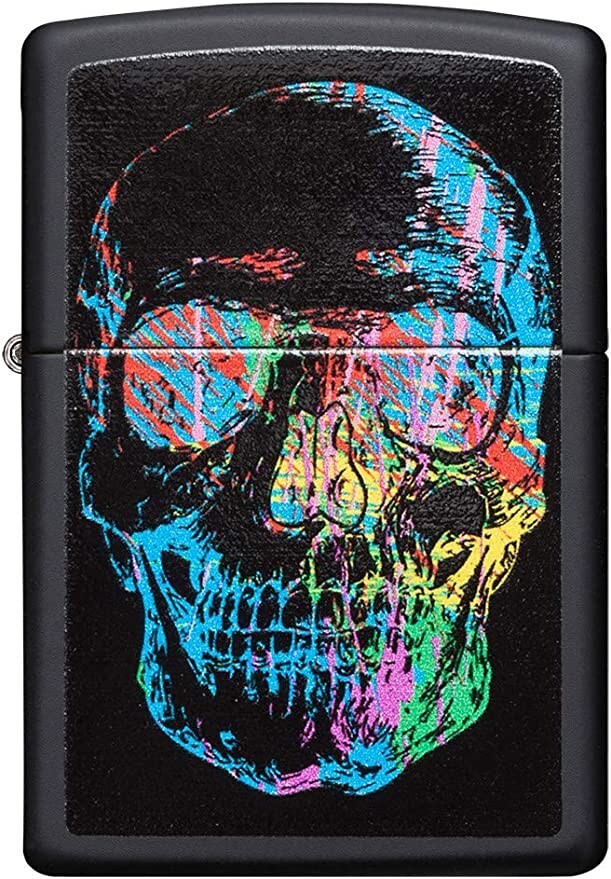 Zippo 28042 Skull Black Matte