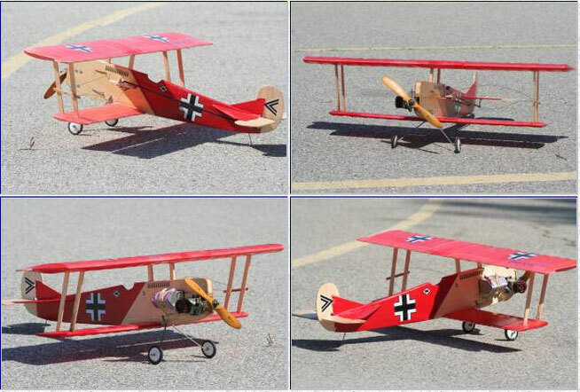 Model Airplane Plans (UC): FOKKER D-VII 33" WW-I Slow Combat for .19-.35 (Sig)