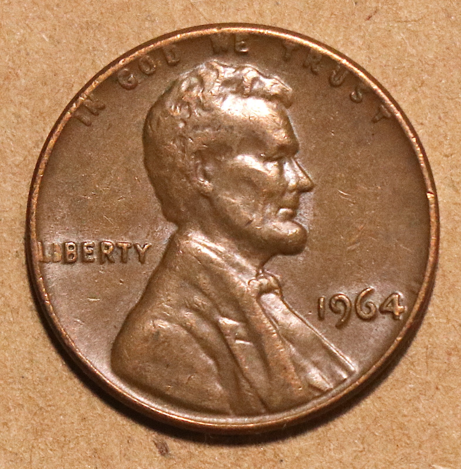 1964 Lincoln Memorial cent brown