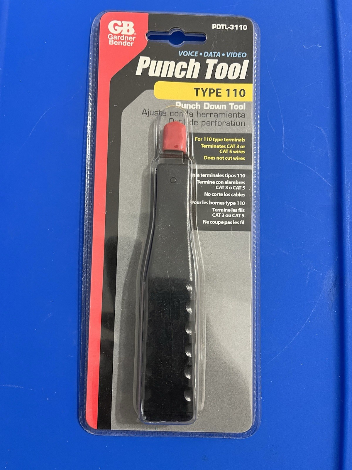 GB Gardner Bender Punch Tool Type 110 PDTL-3110