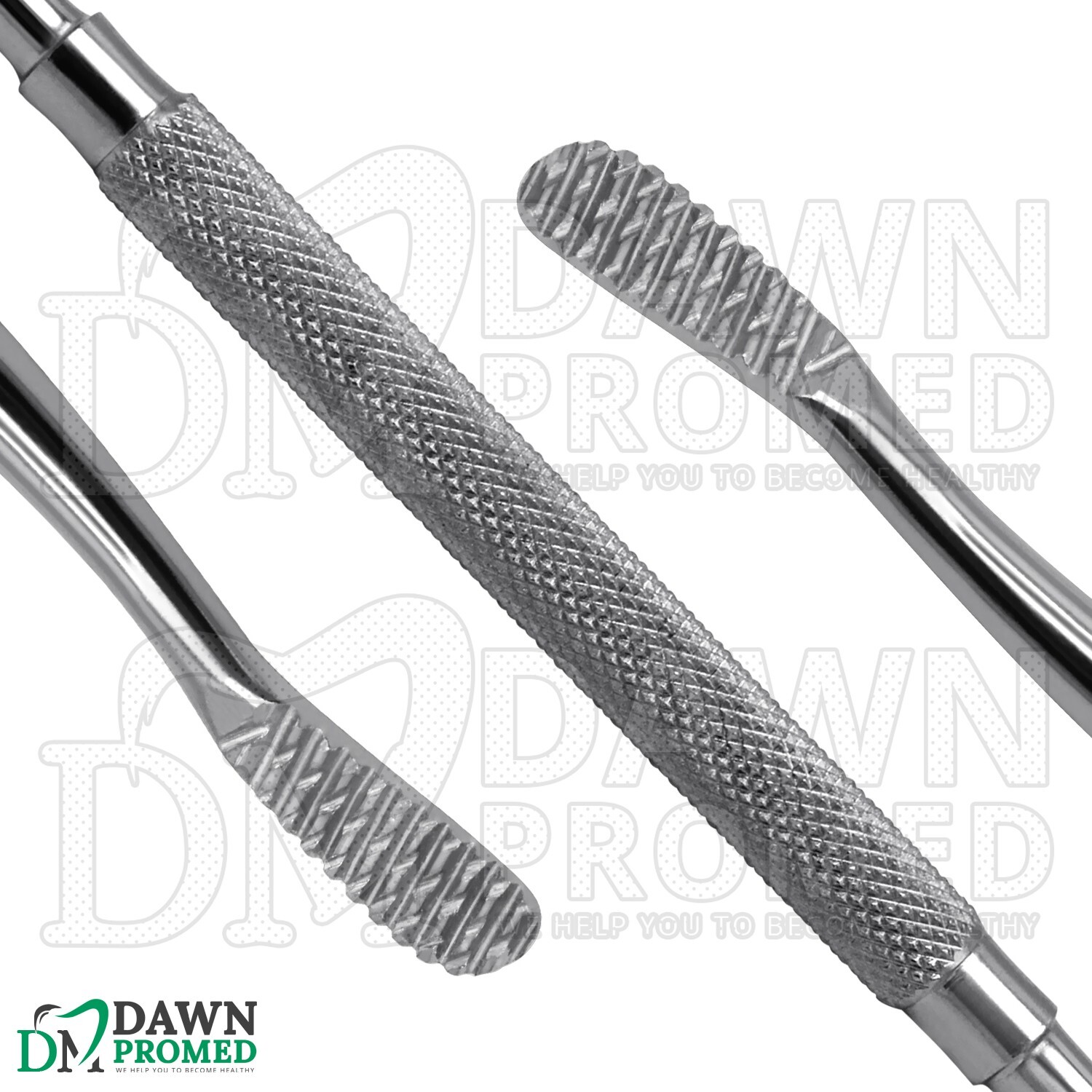3 Pcs Dental Bone File #12CA Double Ended 7" Surgical Dentist Instruments
