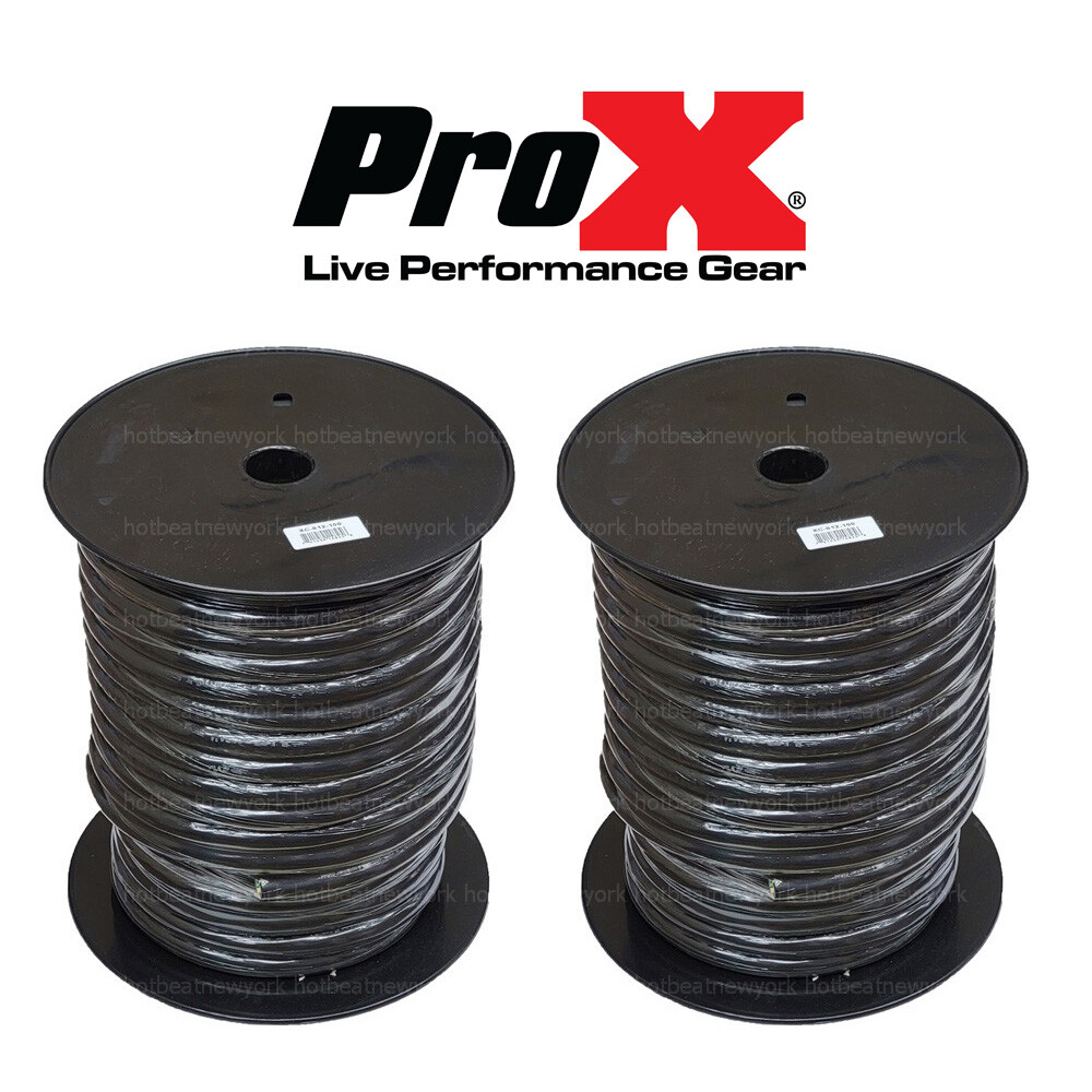 2-PACK ProX XC-812-100 100 Ft 12 AWG Gauge 8 Conductor Speaker Snake Wire Cable