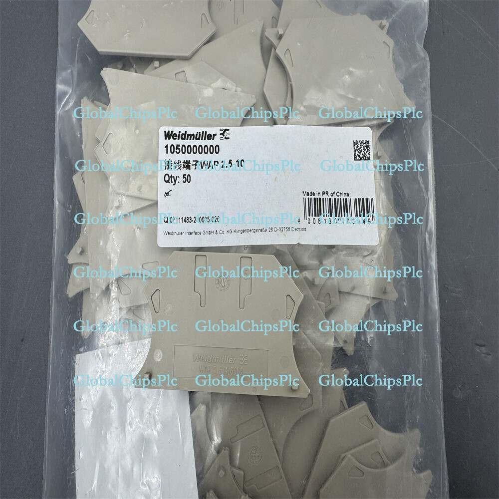 50pcs Weidmuller Terminal End Plate WAP 2.5-10 1050000000 FOR WDU 4 1020100000