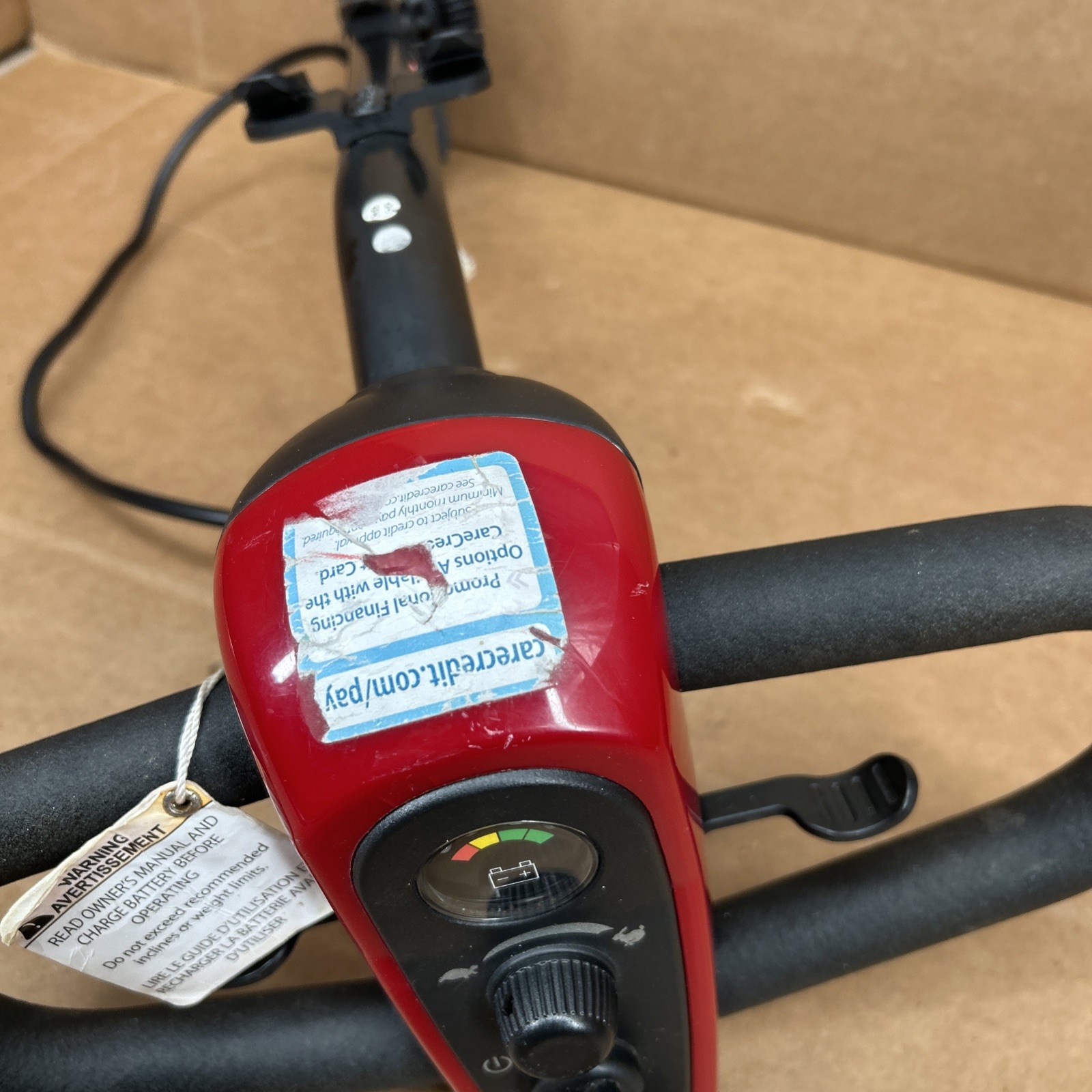 Golden Mobility Scooter BuzzAround LT Mod# WTBL Tiller Dash Board Speed Control