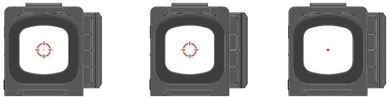Gideon Optics Mediator Red Dot Multi-Reticle Sight 1x16mm 3 MOA Closed Emitter