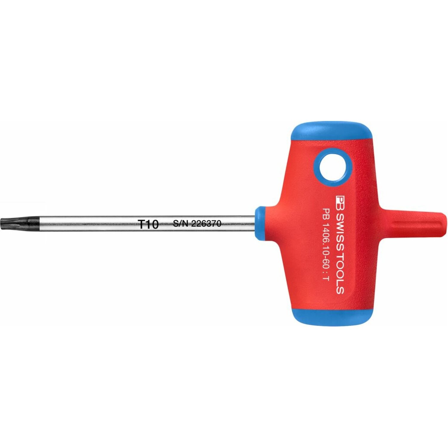 PB Swiss Tools PB 1406.10-60 Cross-Handle Screwdriver, Torx T10