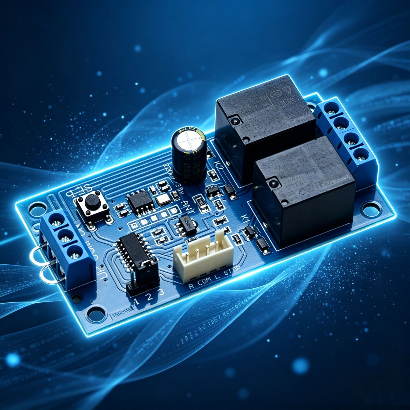 Motor Wireless Remote 12V Switch 2 Channel Universal Remote Control RF433MHz