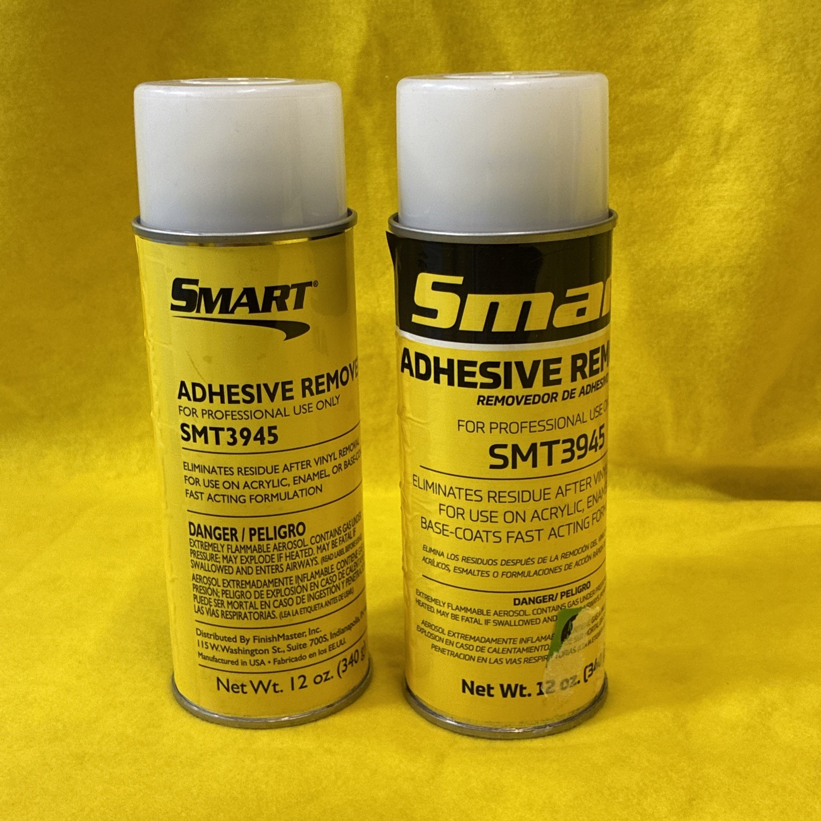 ADHESIVE REMOVER SMART ( SMT 3945 ) 2 Spray Cans W/ 12oz. **FREE SHIPPING **