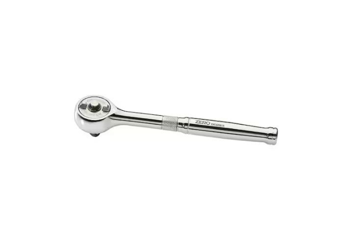 Zero Degree 1/4 in. Drive Gearless Ratchet with Socket Quick Release