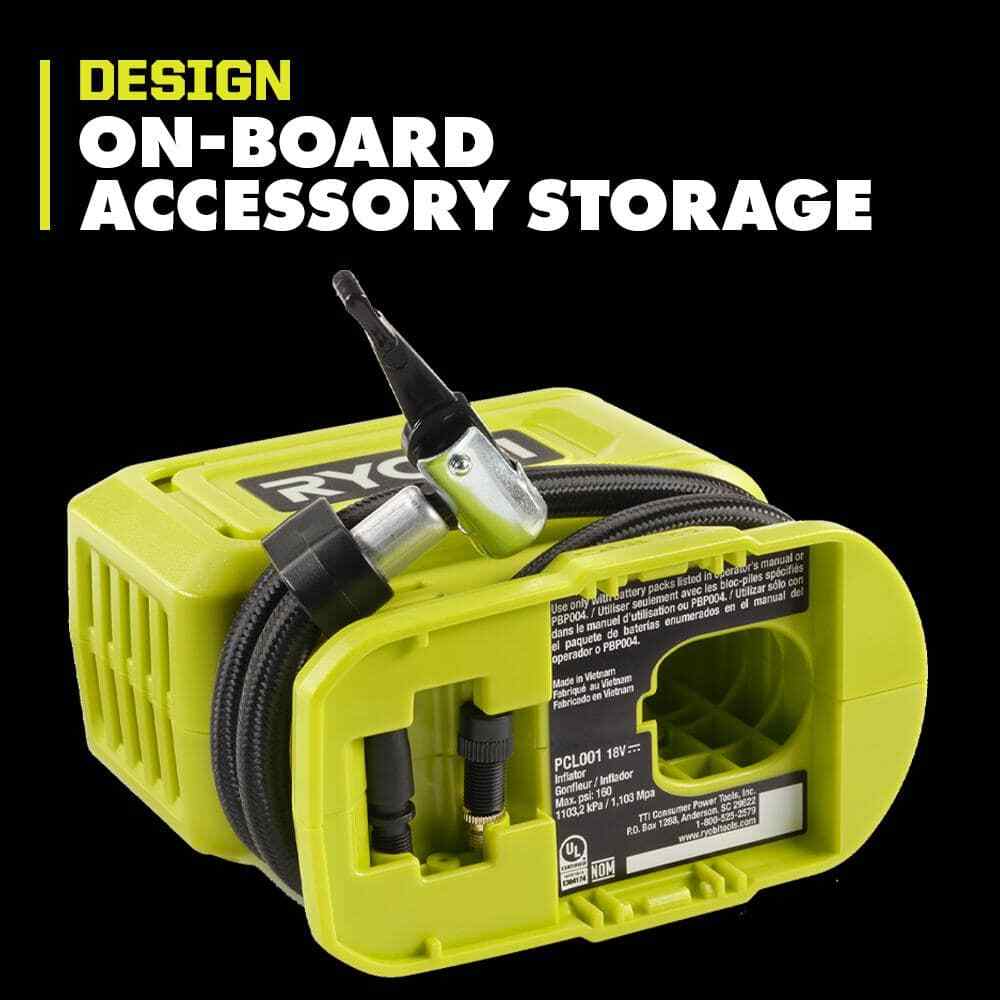 RYOBI ONE+ 18V Cordless High Pressure Inflator (Tool Only)