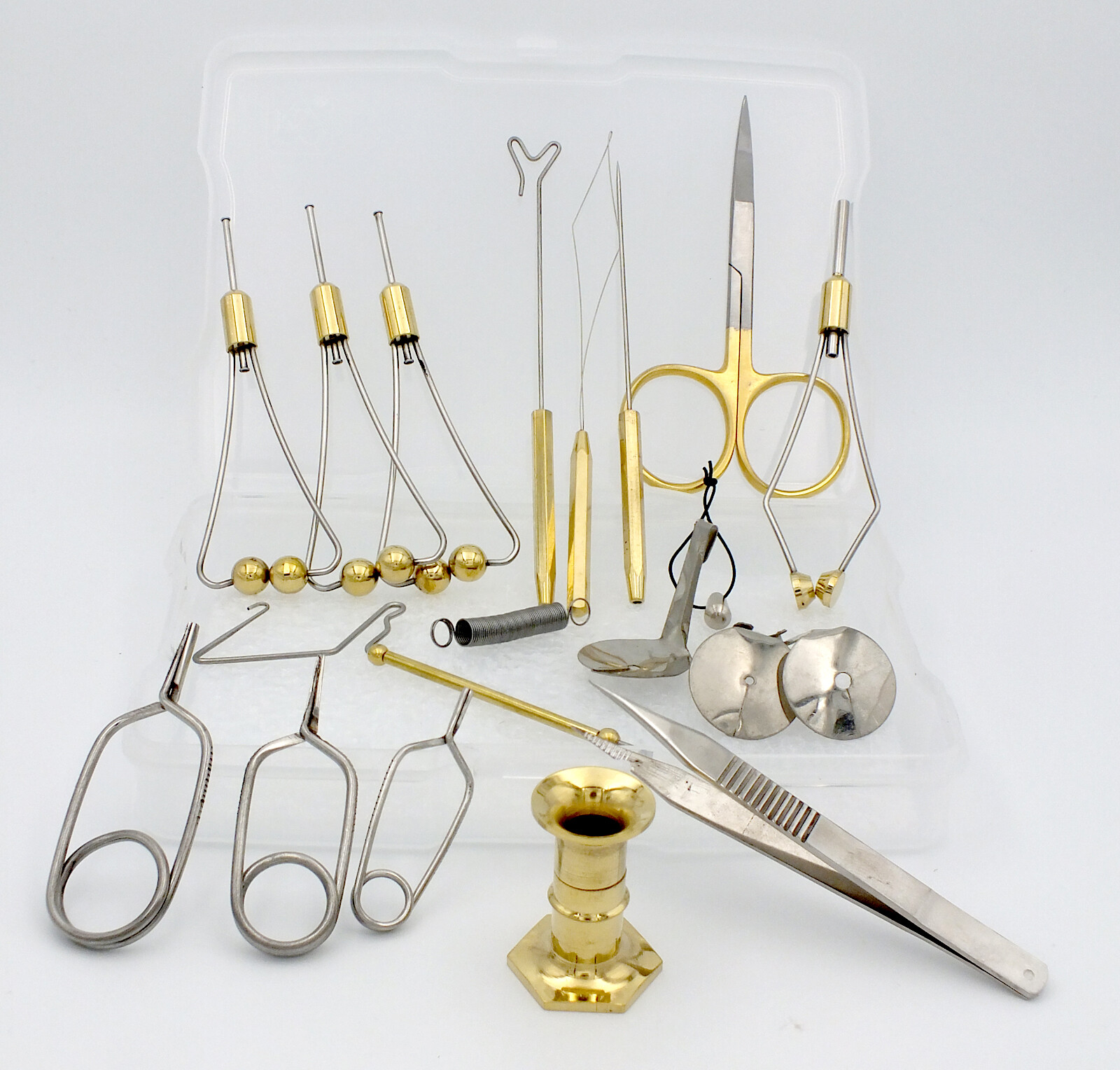 18 Piece Fly Tying Tool Kit  w/ case - #KT118