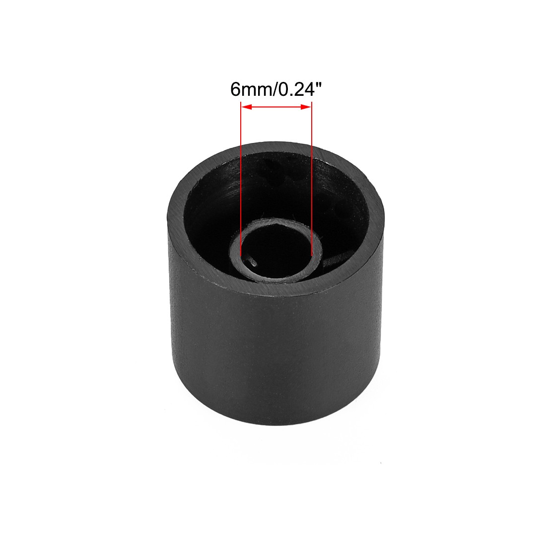 10pcs,D type 6mm Potentiometer Control Knobs For Guitar Volume Tone Knobs, Black