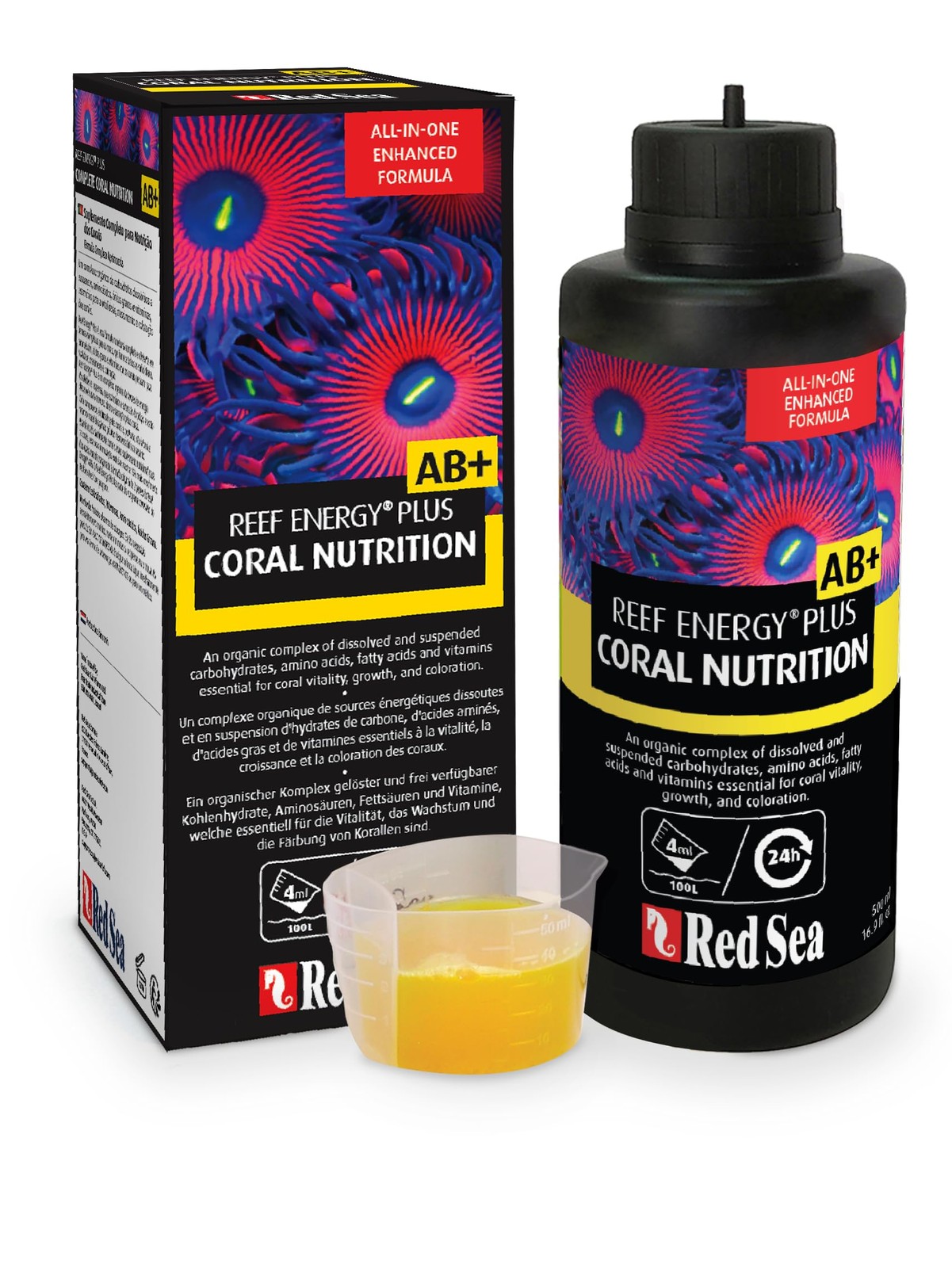 Red Sea Reef Energy Plus 500ml (AB+) All in One Coral Food for 500 ML