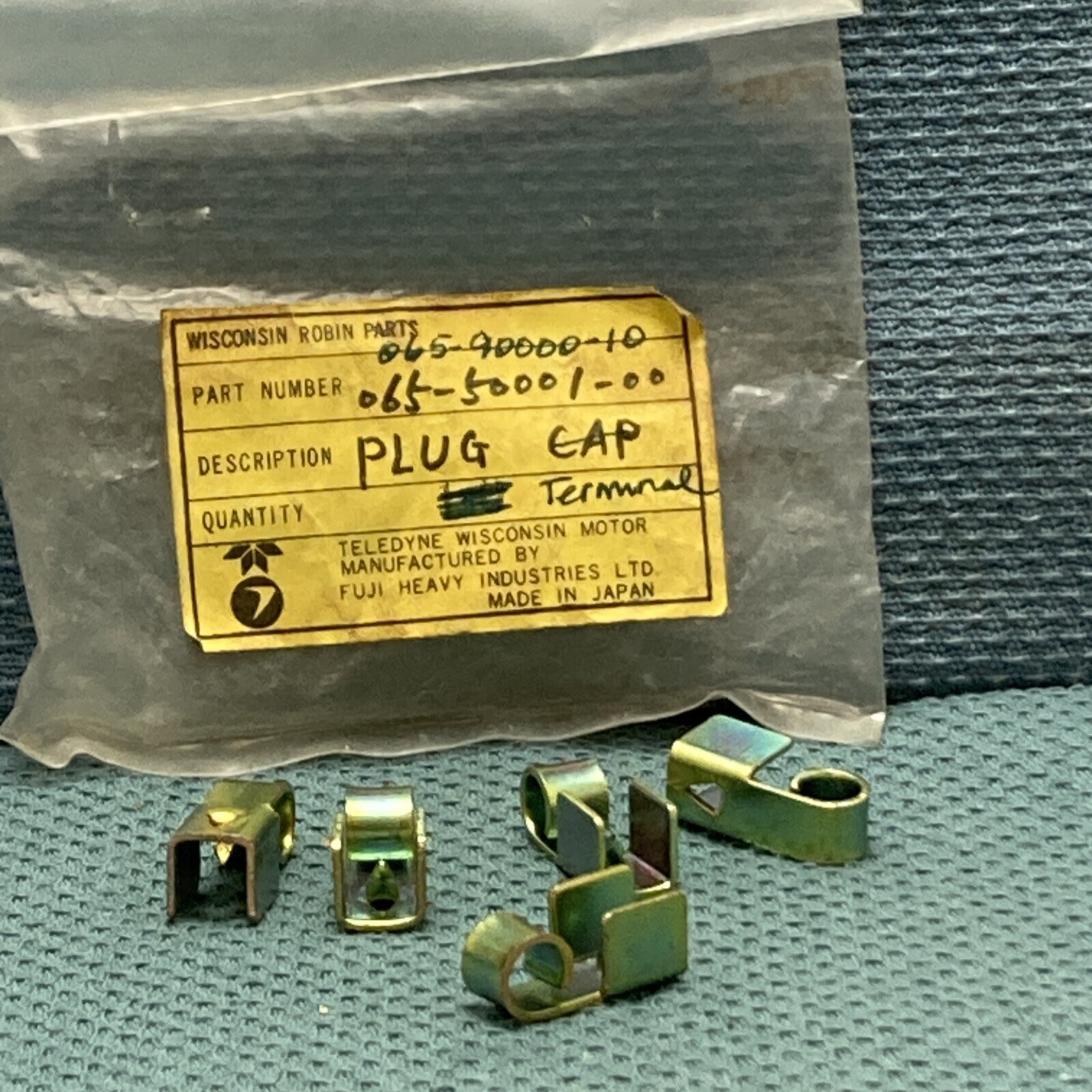 QTY 5 NEW GENUINE WISCONSIN SUBARU ROBIN 065-50001-00 PLUG, TERMINAL