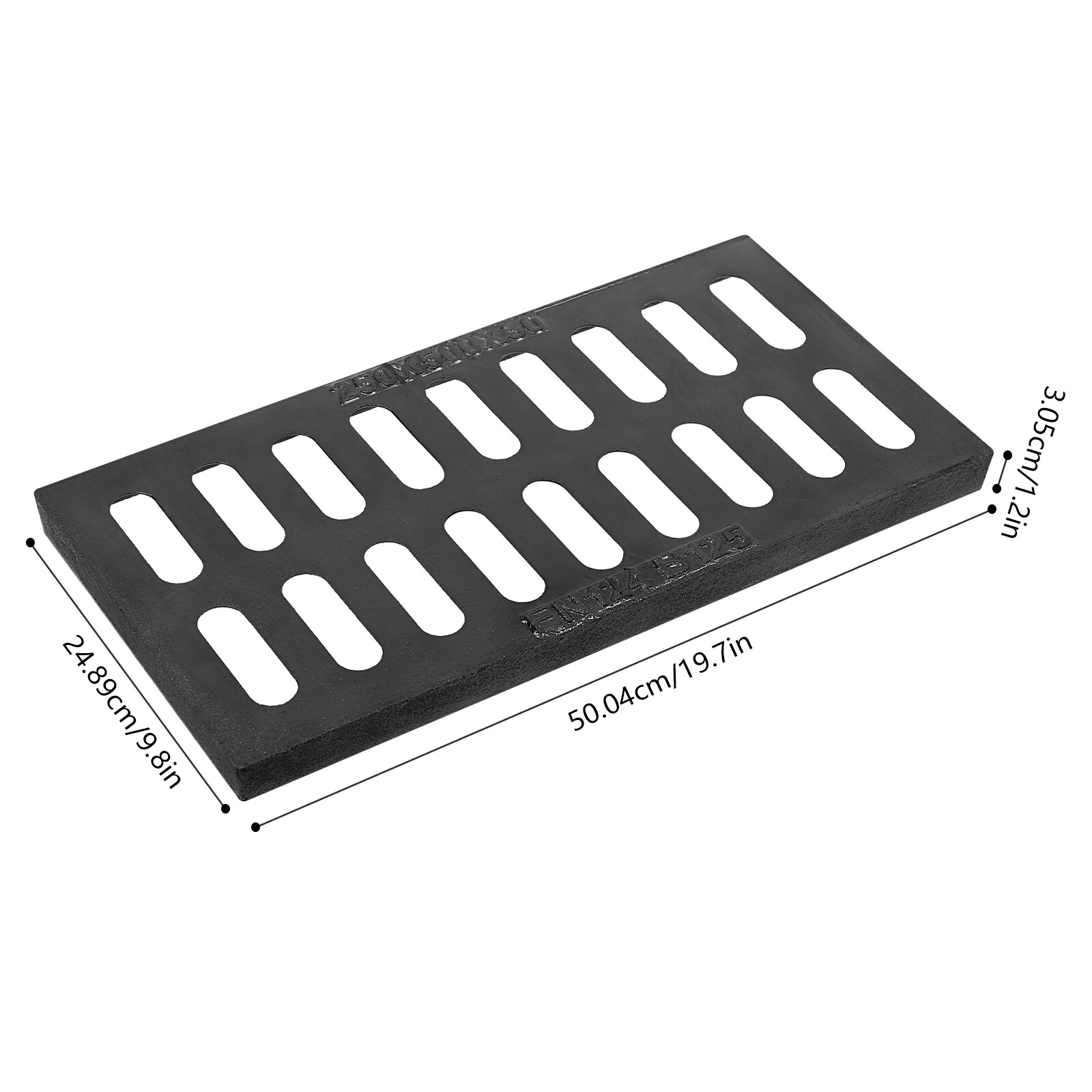 Ductile Cast Iron Drain Grate Outdoor Channel Drainage Cover Outdoor Sewer Cover