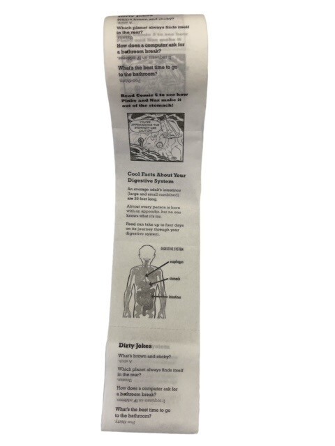 Joke Learn 2 Ply Toilet Paper Gag Gifts Prank Xmas White Elephant  Digestive Sys