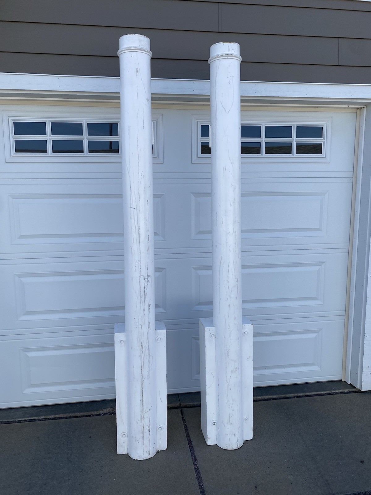 🔥 Heavy Duty PVC Dock Posts Power Outlet Pair Boat Lift Guide DIY