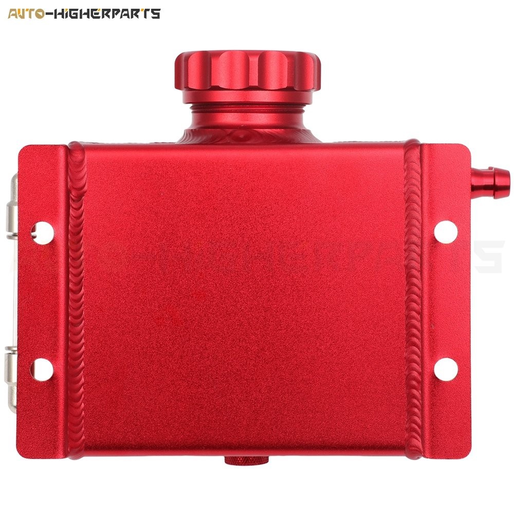 Red Universal Premium Radiator Coolant Overflow Bottle Water Tank 1L