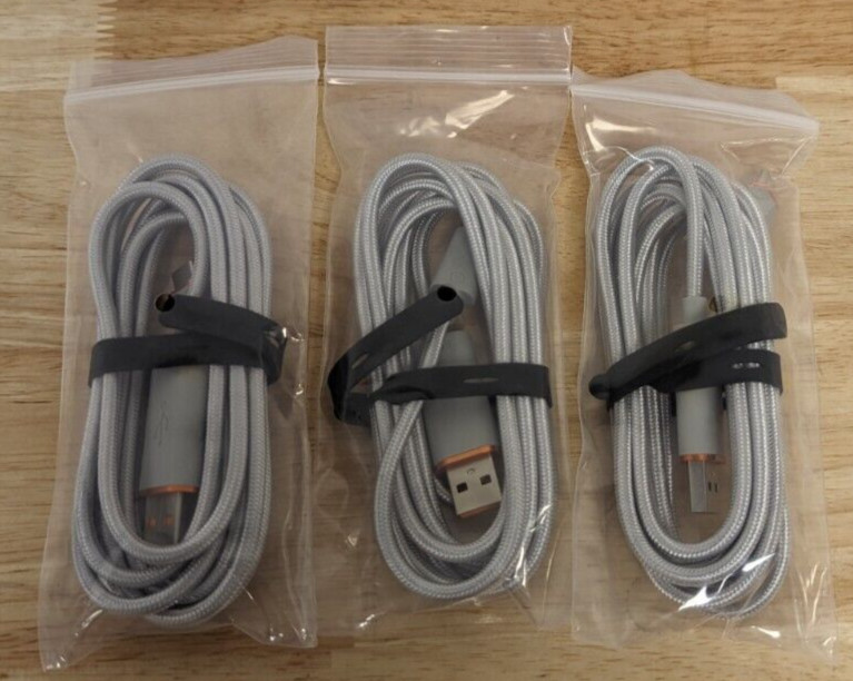 SCUF Braided USB-C Cable  6feet 2M USB-A to USB-C Charging 3 Pack