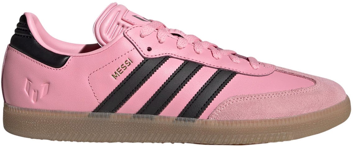 Adidas Mens Samba Messi Indoor Soccer Shoes - Ltpink / Cblack / Gum4 - Authentic