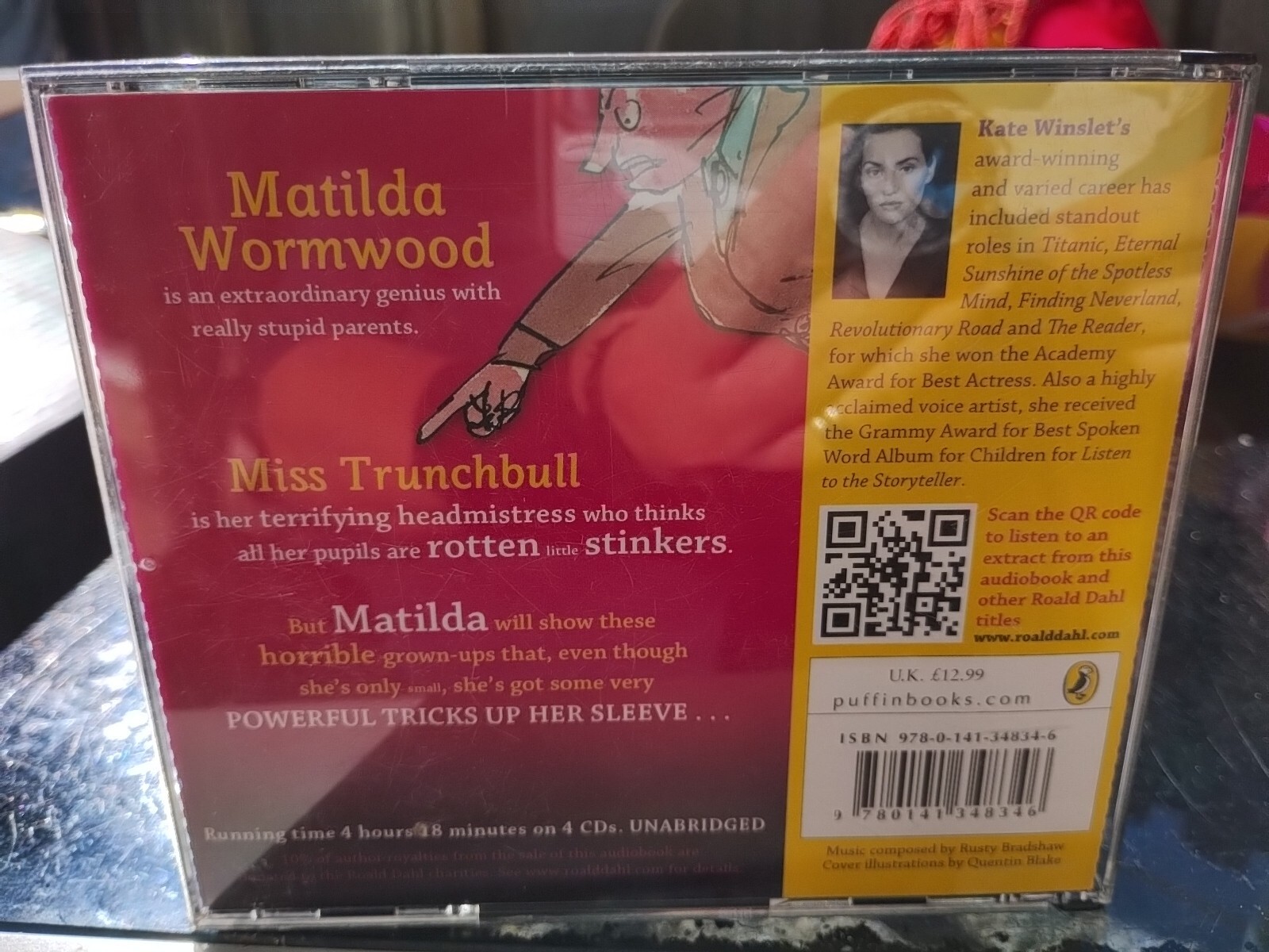 ROALD DAHL, MATILDA CD, (2013) read by kate Winslet