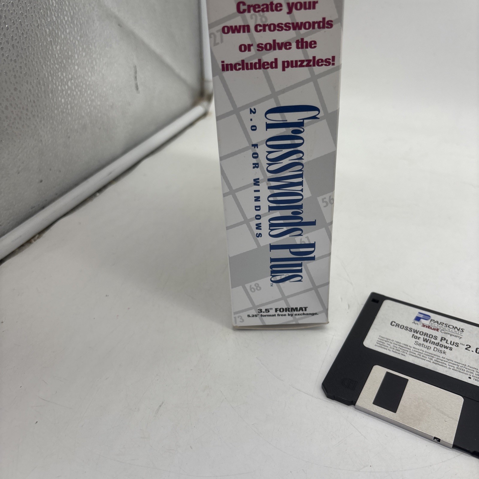 “Crosswords Plus” 2.0 Parsons Technology Computer Game Software Complete