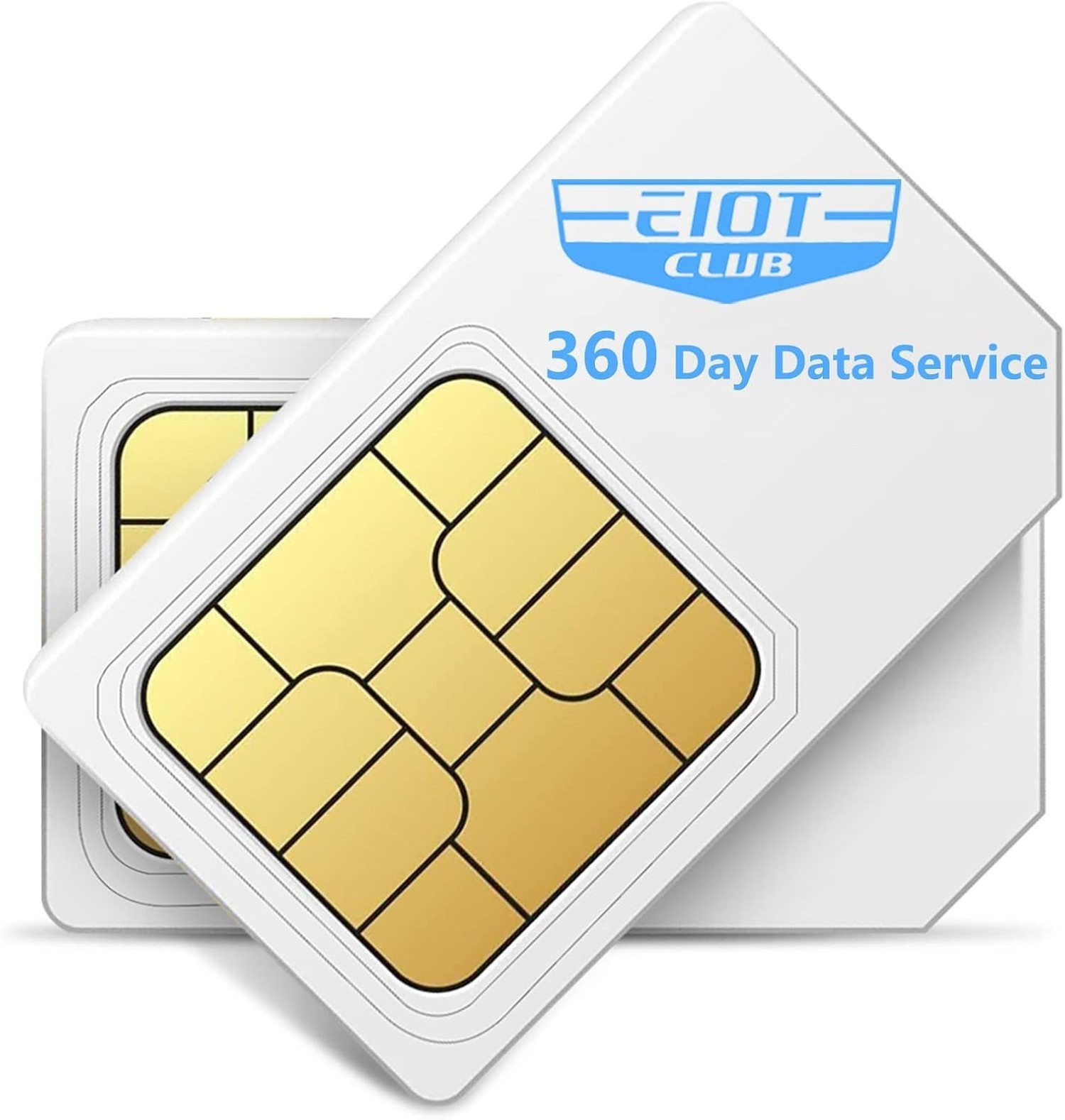 EIOTCLUB Data SIM Card for 360 Days - Compatible with USA Nationwide Networks...
