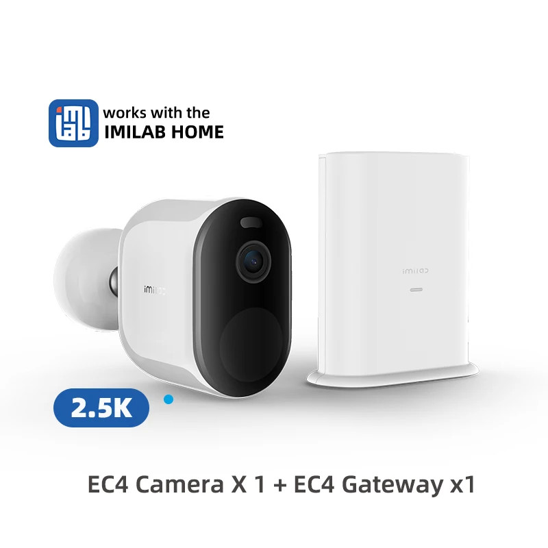 IMILAB EC4 2.5K WiFi Security Camera Outdoor Wireless Battery Rechargeable