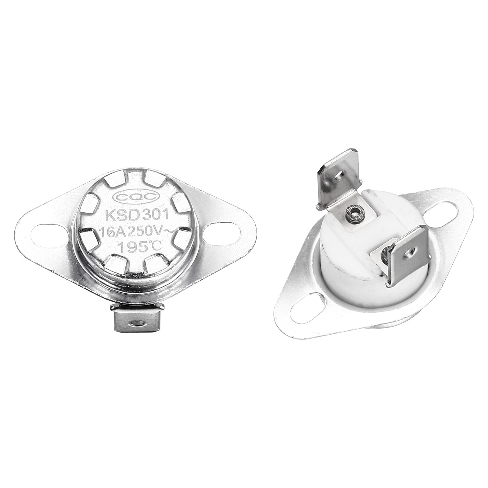 KSD301 Thermostat 195℃/383°F 16A  N.C Temperature Switch 2 Pcs