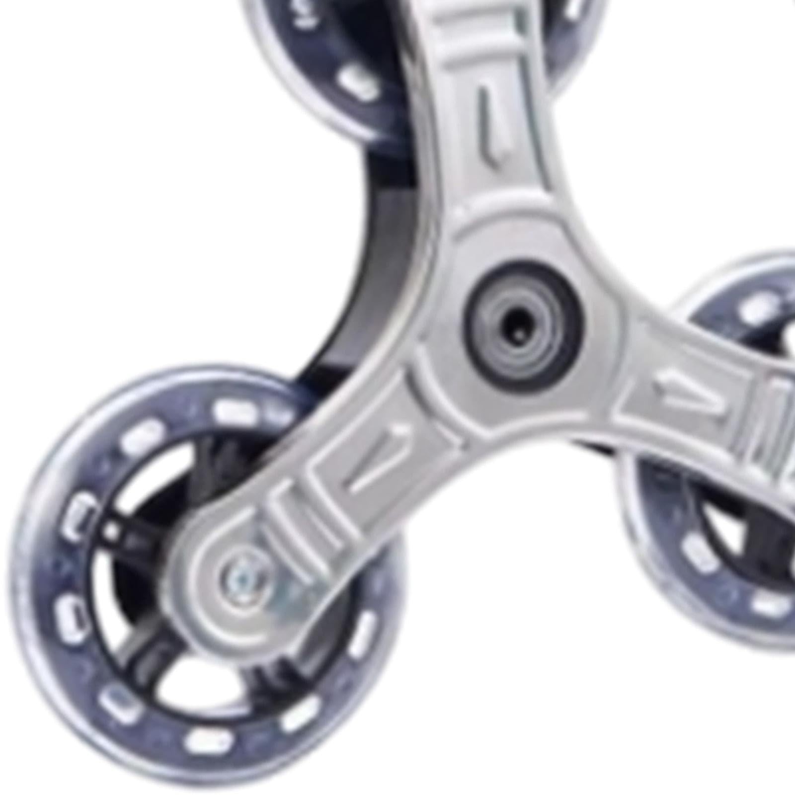 2 PCS Triangle Caster Wheels Folding Shopping Cart Stair Climbing Wheels