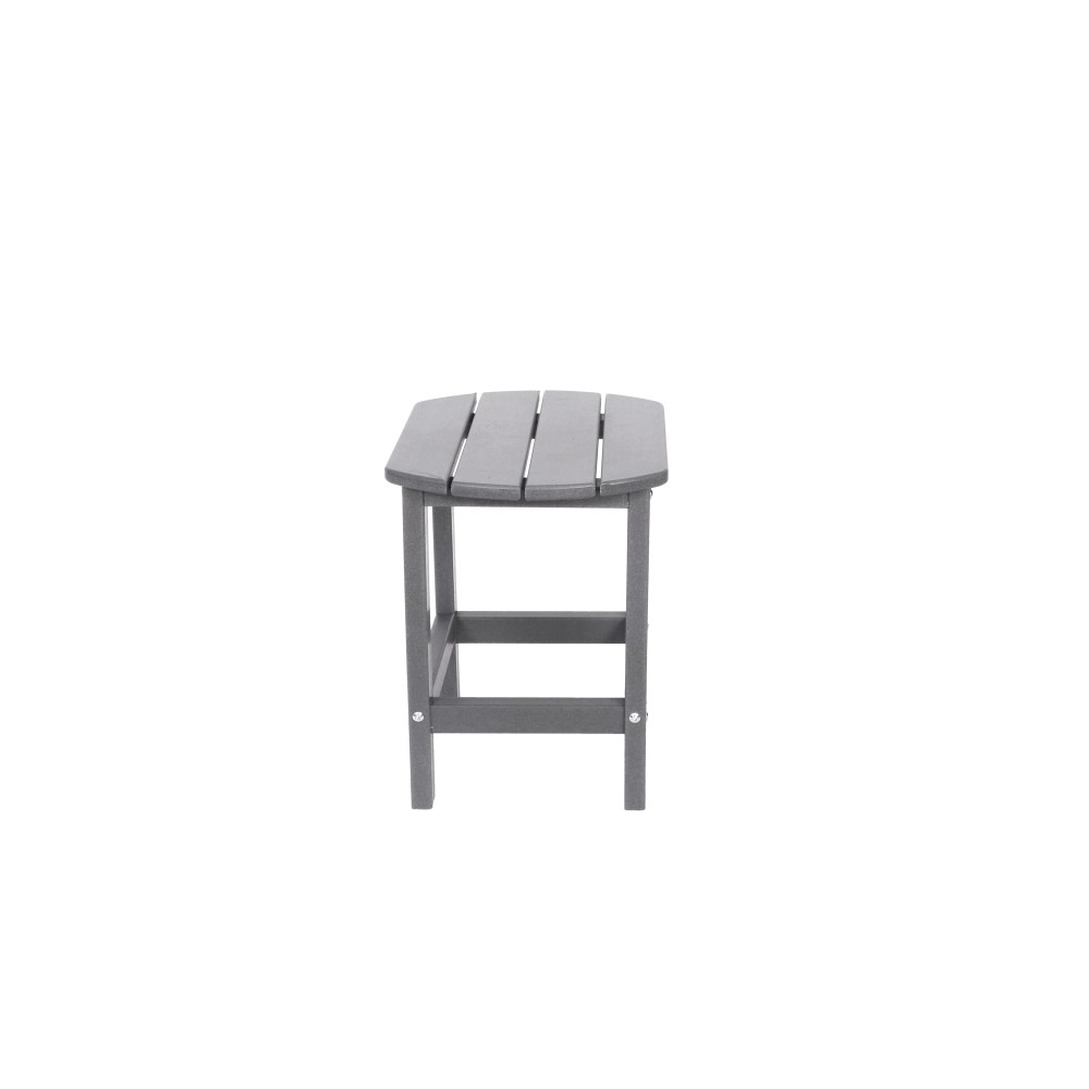 Adirondack Square Outdoor Side Table HDPE Patio End Table for Backyard Pool