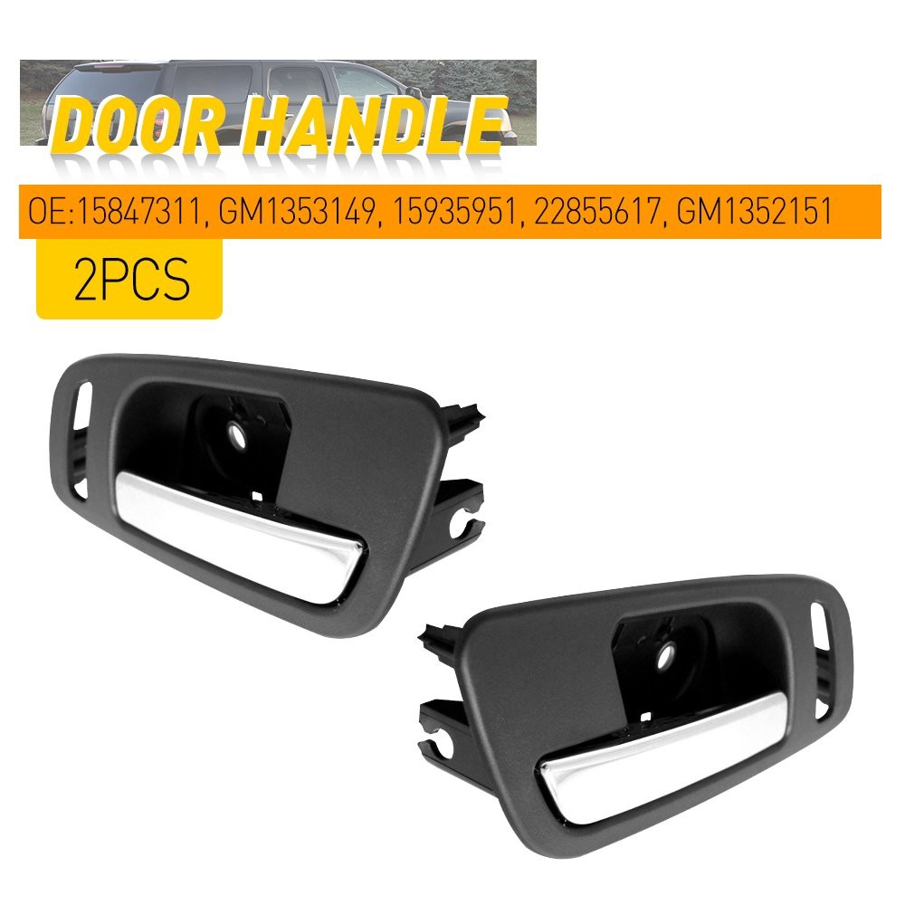 For 2007-2013 Chevy Avalanche Interior Door Handle Front Left Right Side Chrome