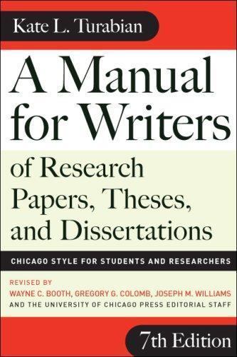 A Manual for Writers of Research Papers, The- Turabian, 9780226823379, paperback