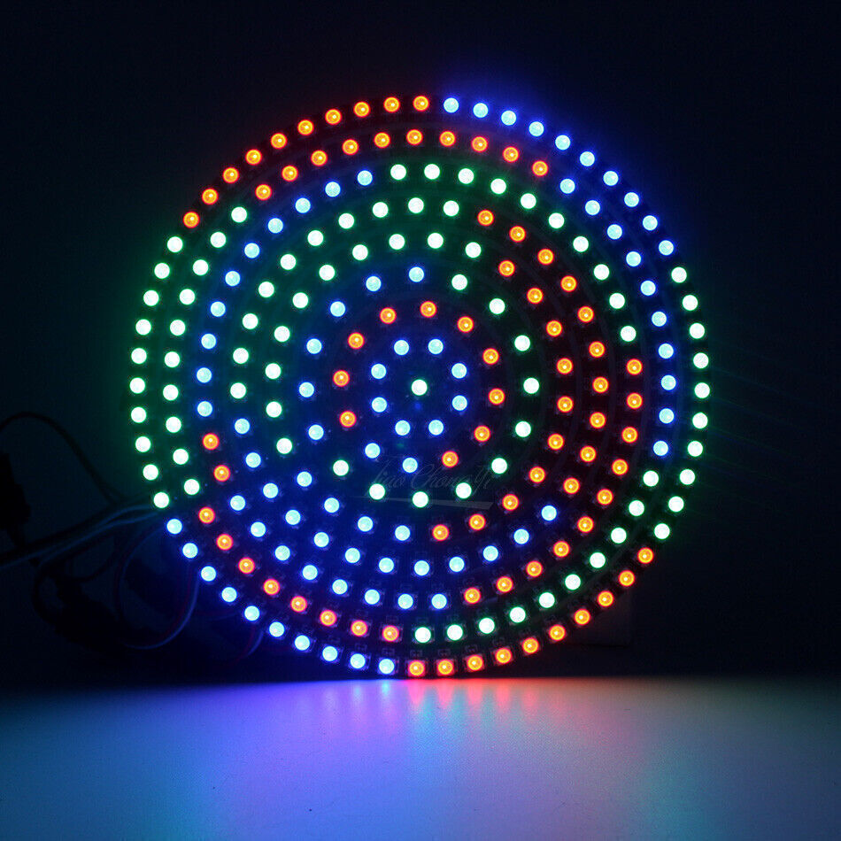 WS2812B 8/16/24/35/45 Leds RGB Pixel Ring Modules USB 14key RF Controller Kit