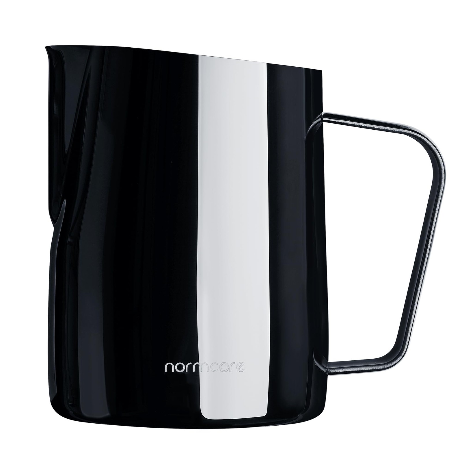 15.2 oz Milk Steaming Pitcher Frother Jug with Round Spout Gun-Metal Black