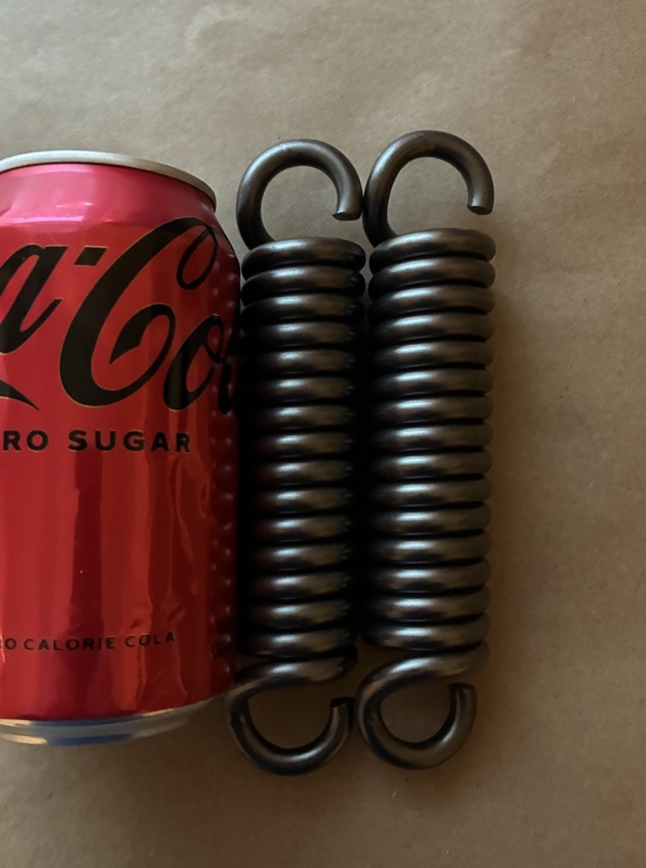 .262” Wire Heavy Duty Extension Spring Lot Of 2