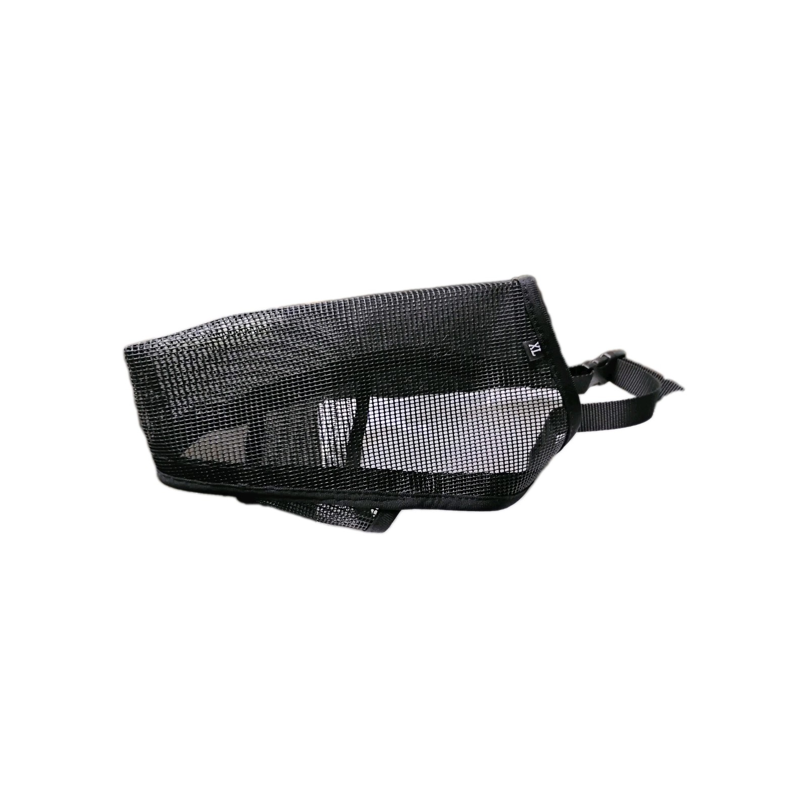 Adjustable Black Dog Muzzle Mouth Cover Mesh Mask NoBarking Anti Bite Chewing