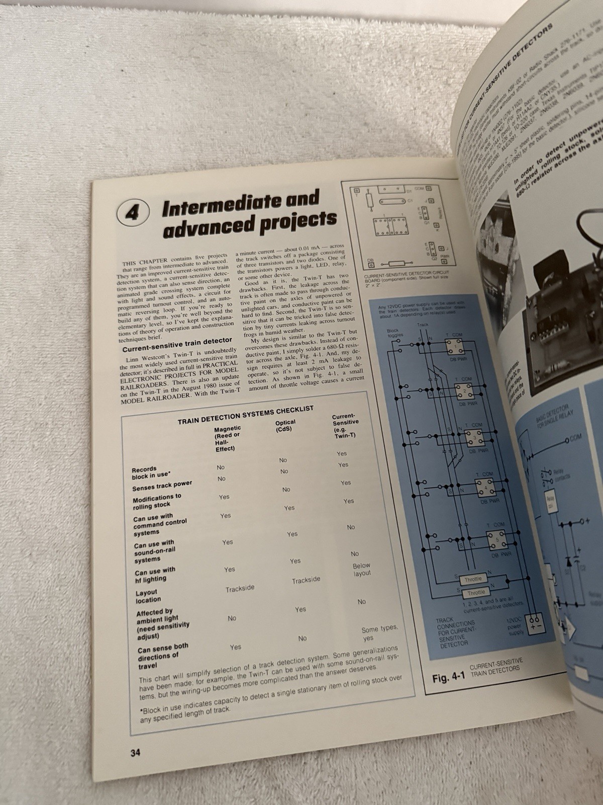 34 New Electronic Projects for Model Railroaders Second Print (Thorne, 1986)