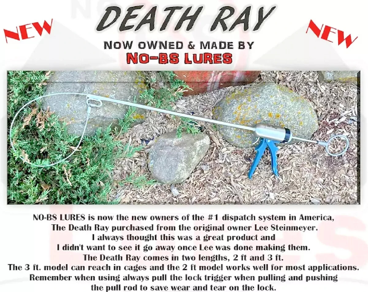 No BS Death Ray Dispatch Catch Pole Trapping Supplies 2 ft