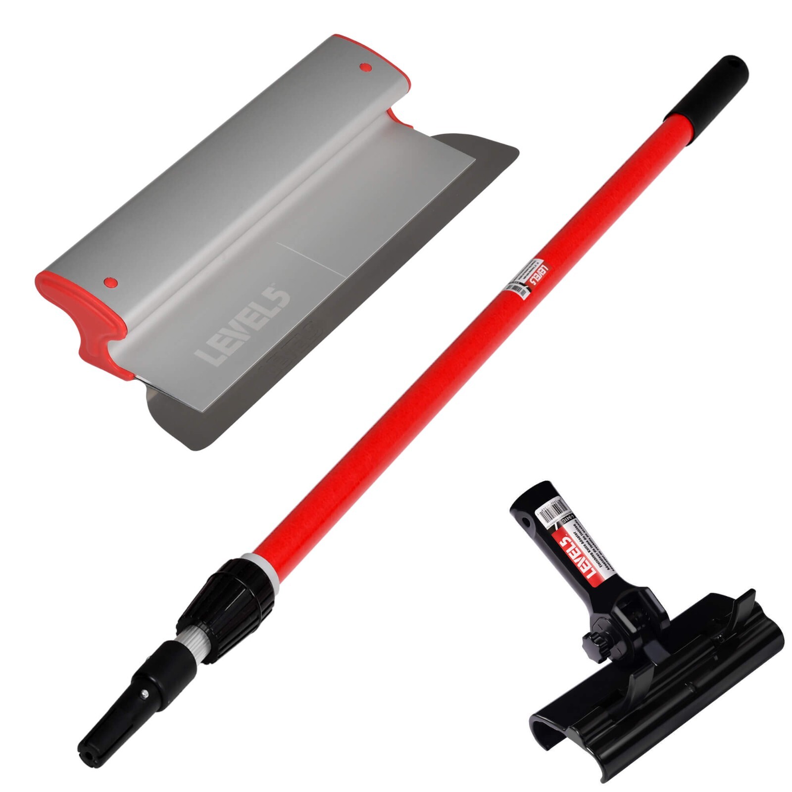 LEVEL5 14" Skimming Blade, Handle Adapter w/ 49" - 87" Extension Handle | 5-429