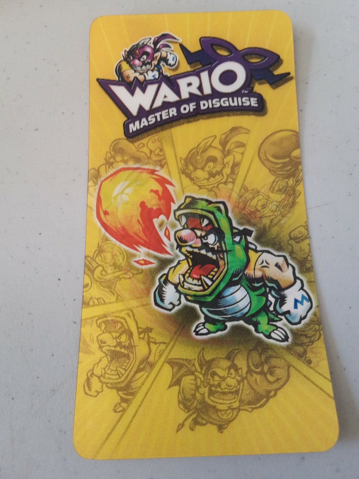 Nintendo DS WARIO MASTER OF DISGUISE RARE PROMO/BOOKMARK/BROCHURE/GAMETIPS/🔥#17