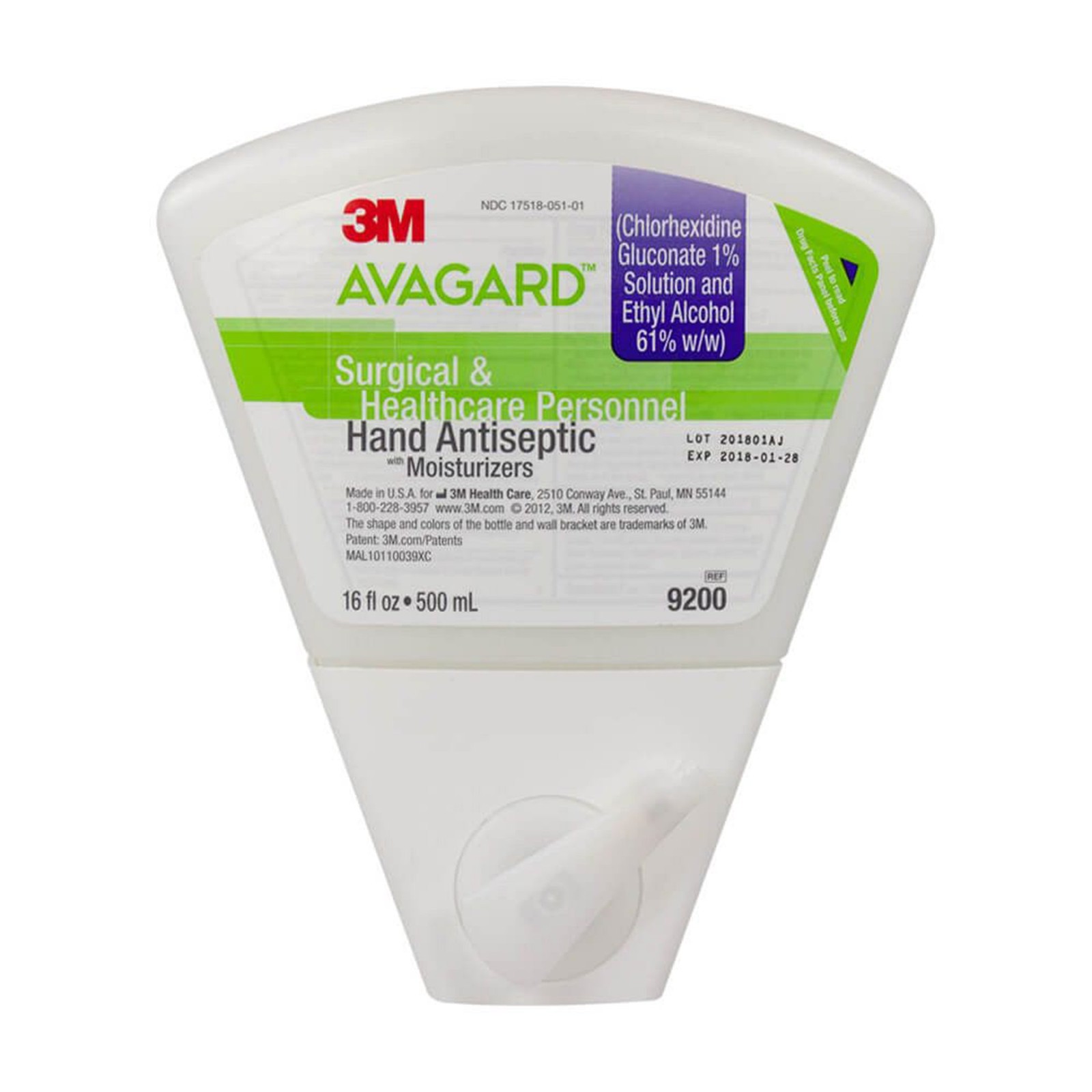 3M Avagard Surgical & Healthcare Personnel Hand Antiseptic W/ Moisturizers, 16oz