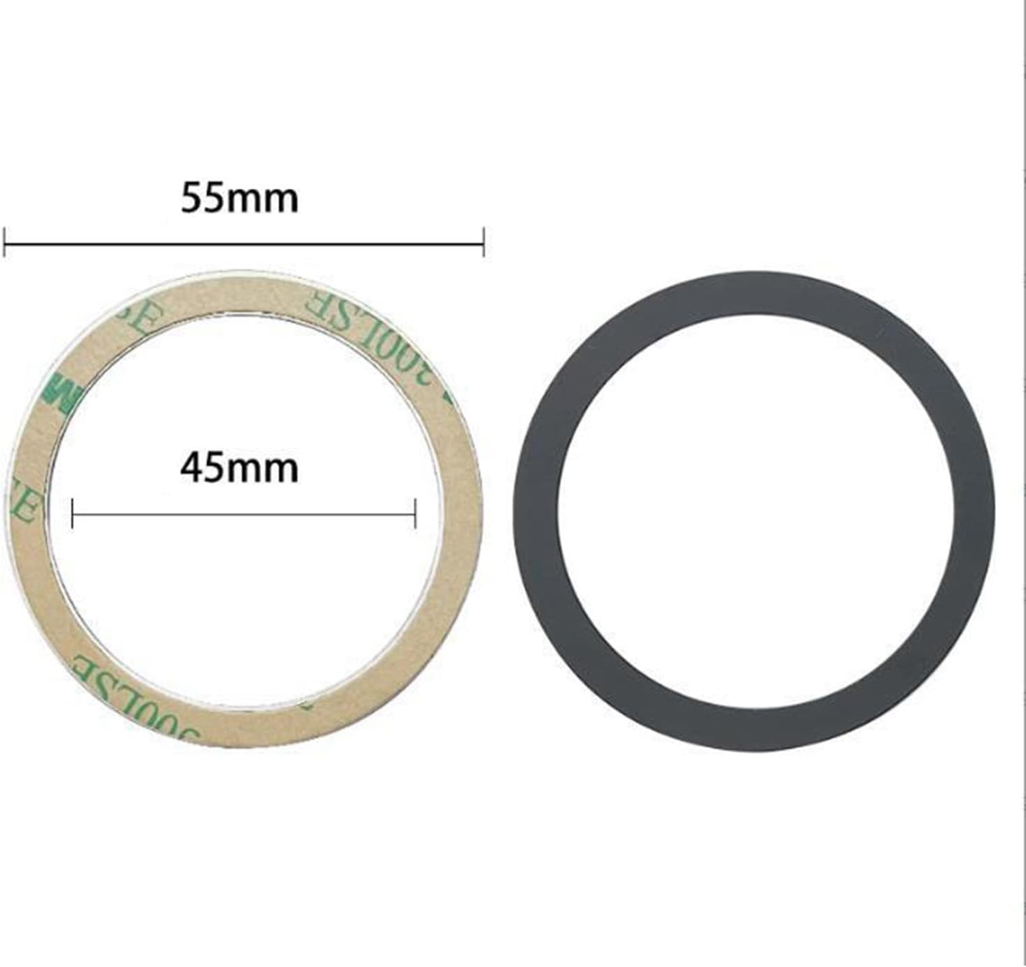 Durable Universal Magnetic Adapter Ring for Secure Phone Mounting - 3 Count