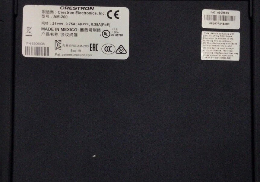 Crestron AM-200 AirMedia Presentation System - TESTED + NO AC ADAPTER!!