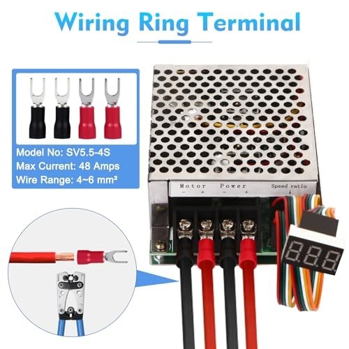 PWM DC Motor Speed Controller 10-55V 40A LED Display Stepless with
